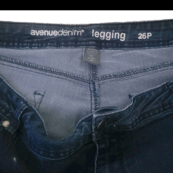 Dark Blue Denim Jeggings - Picture 3 of 7